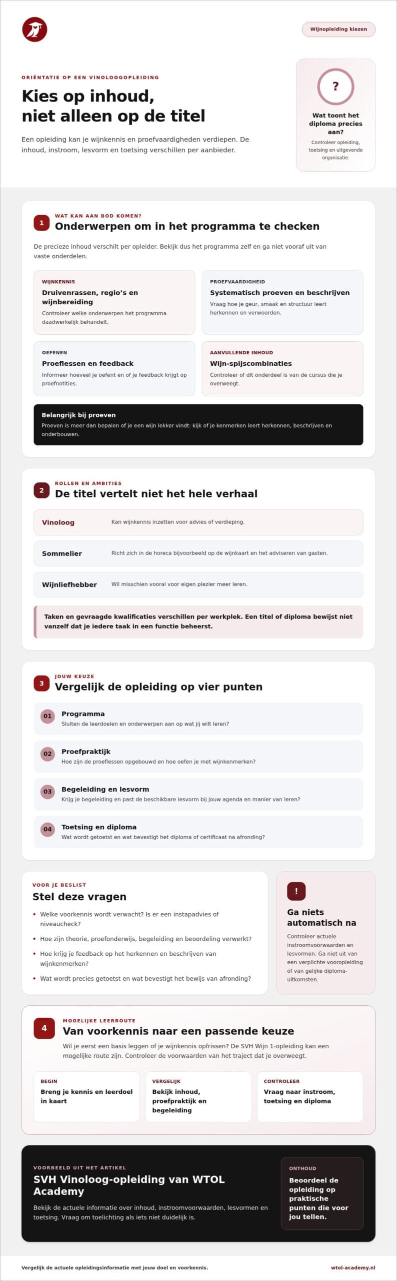 Opleiding tot vinoloog: kies een leerroute die bij je past